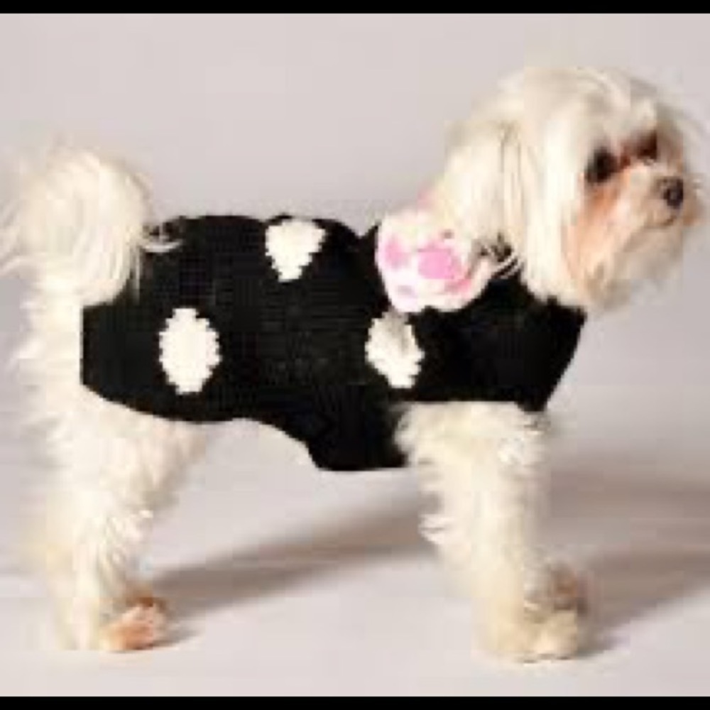 Handmade Wool‎ Dog Sweater by Chilly Dog Med NWT